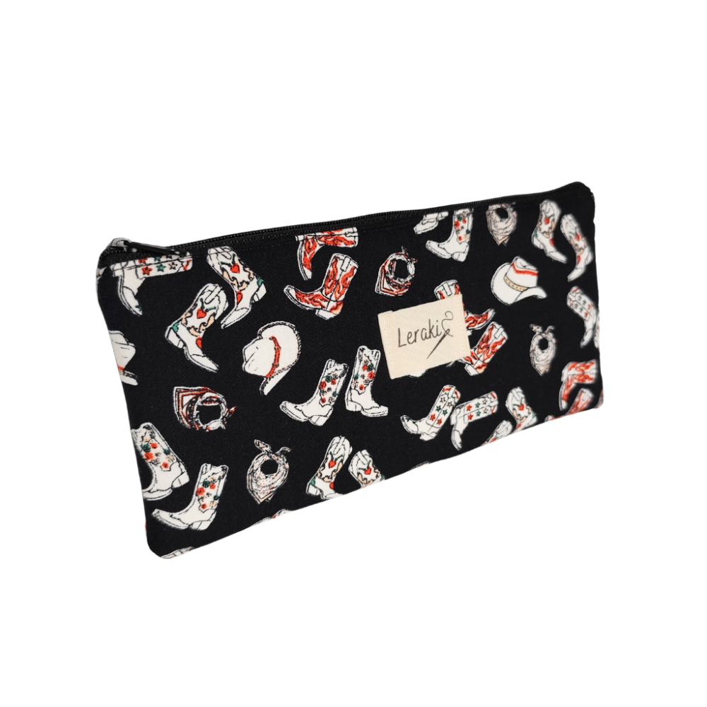 Danubio – Estuche plano hecho a mano para cosmética o papelería | Leraki