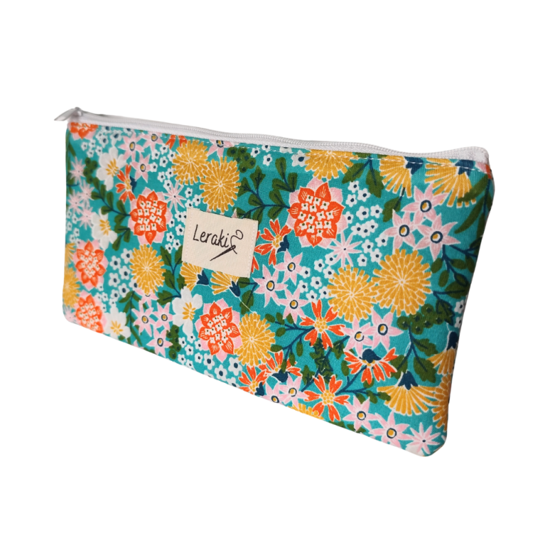 Danubio – Estuche plano hecho a mano para cosmética o papelería | Leraki