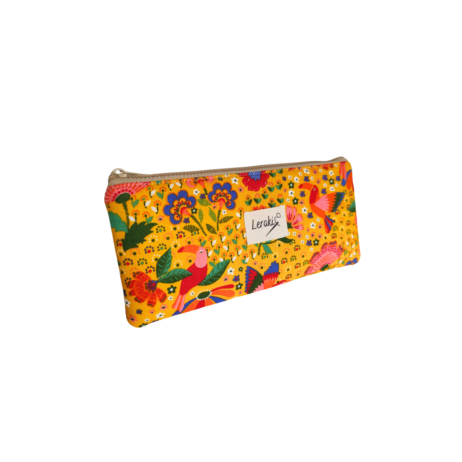 Danubio – Estuche plano hecho a mano para cosmética o papelería | Leraki