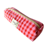 Estuche Lucie en cuadros vichy – Hecho a mano, ideal para clase o como nesecer