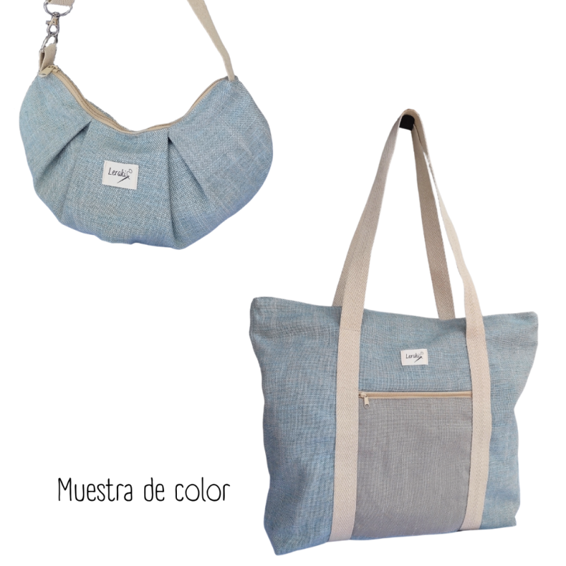 Mississippi – Bolso de viaje/deporte hecho a mano con bolsillos y correa extraíble | Leraki