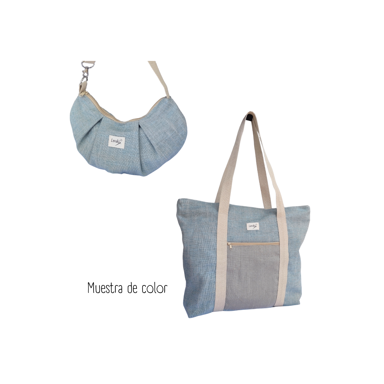 Mississippi – Bolso de viaje/deporte hecho a mano con bolsillos y correa extraíble | Leraki