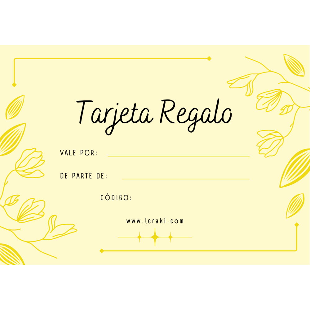 Tarjeta regalo Leraki