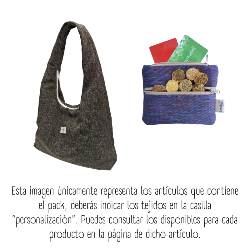 Bolso hobo + Monedero doble bolsillo