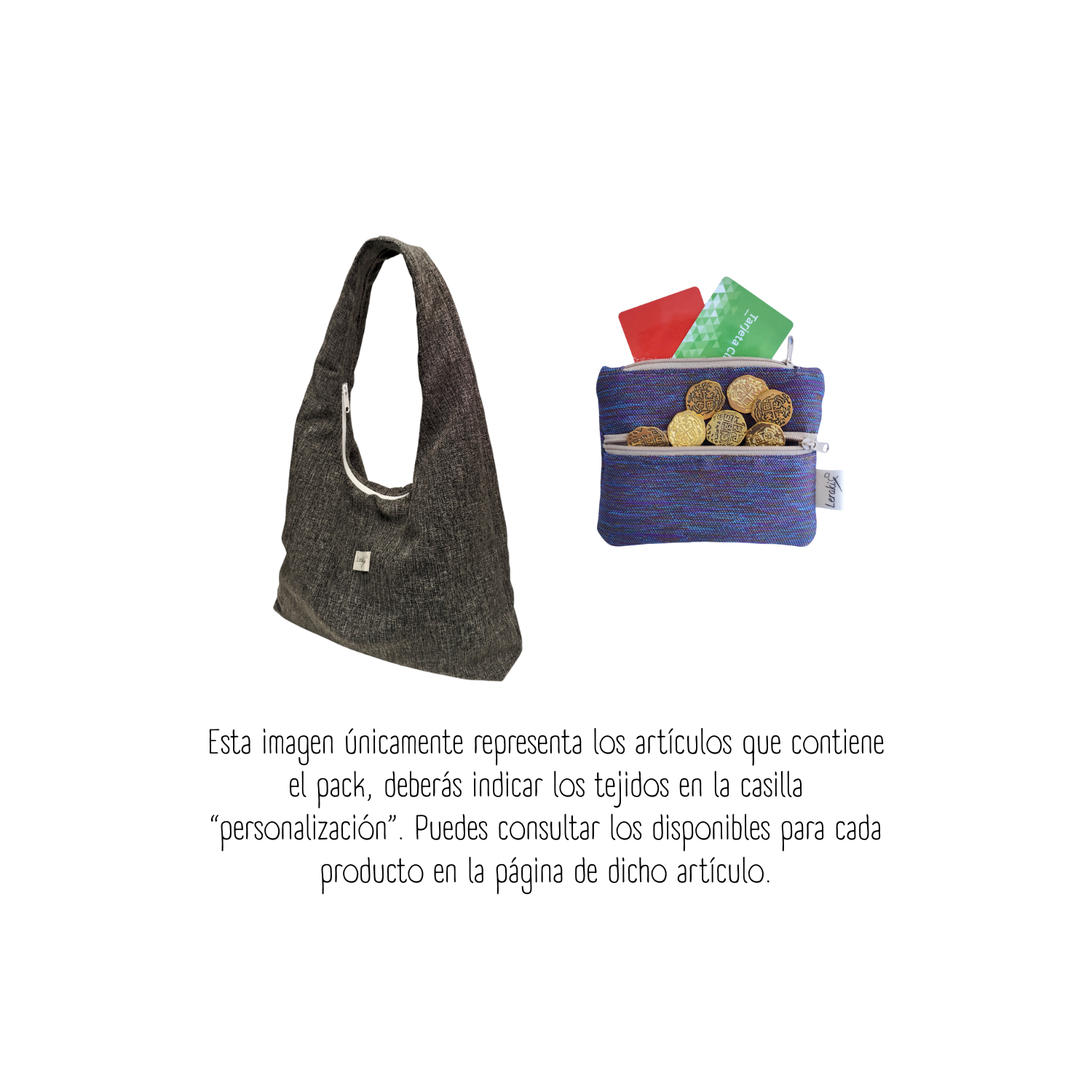Bolso hobo + Monedero doble bolsillo
