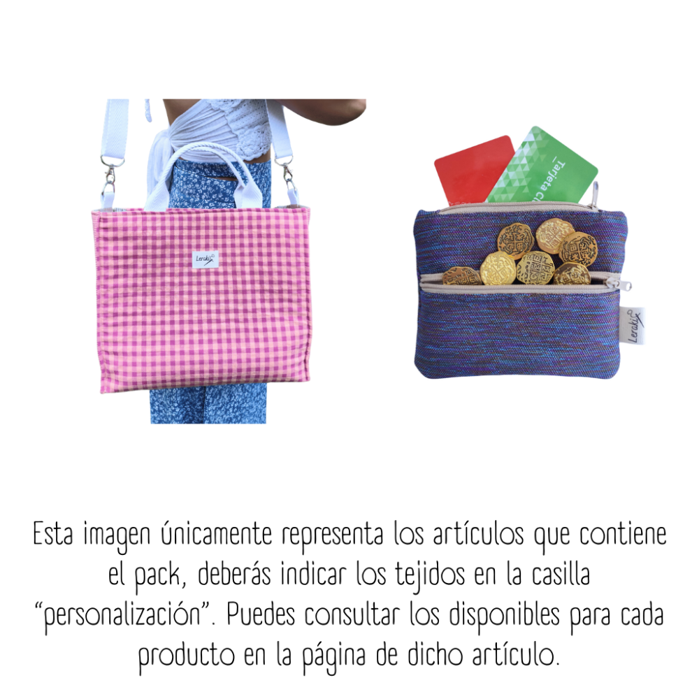 Bolso Léonie + Monedero doble bolsillo