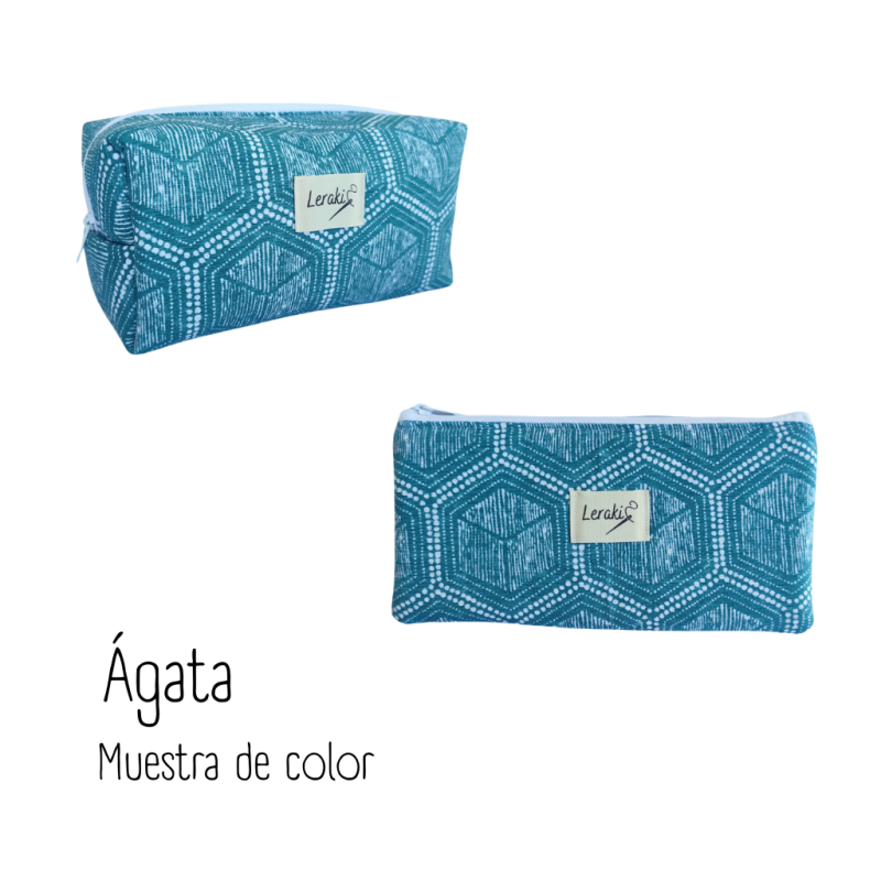 Estuche Lucie en cuadros vichy – Hecho a mano, ideal para clase o como nesecer