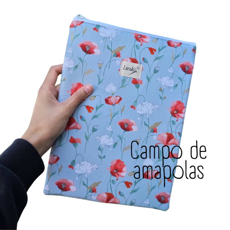 Funda Émile en cuadros vichy – Acolchada para libro, tablet o agenda