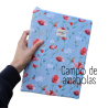 Funda Émile en cuadros vichy – Acolchada para libro, tablet o agenda