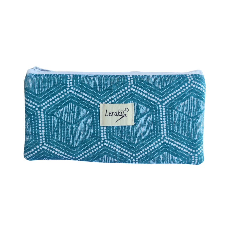 Danubio – Estuche plano hecho a mano para cosmética o papelería | Leraki