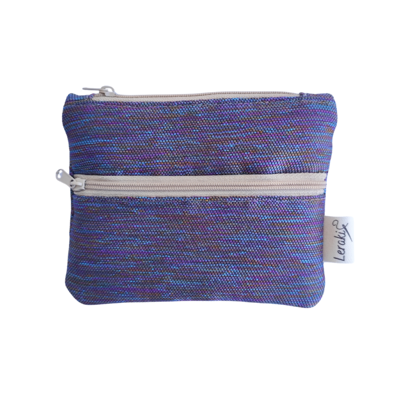 Rin – Monedero doble bolsillo hecho a mano | Leraki