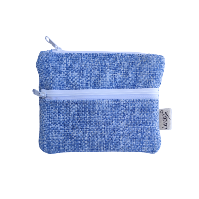 Rin – Monedero doble bolsillo hecho a mano | Leraki